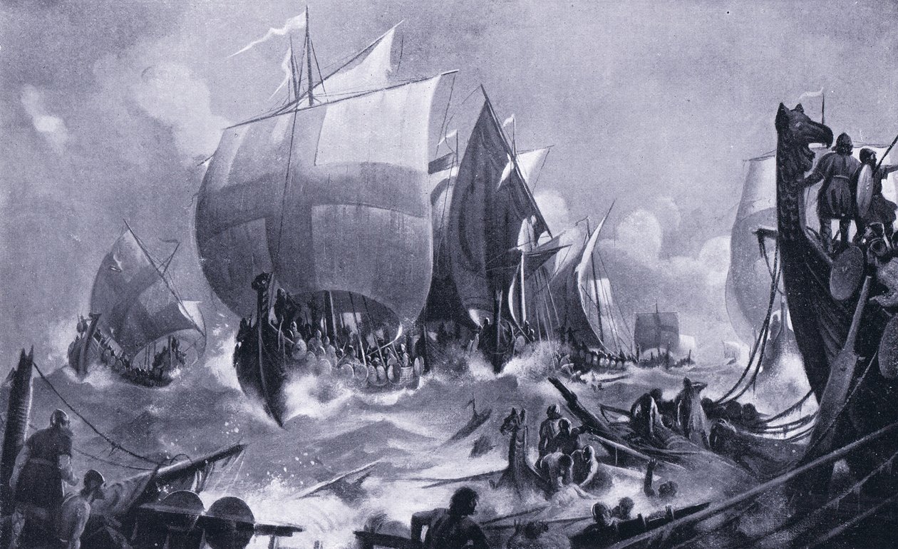 Bitva u řeky Helge AD1025, 20. léta 20. století od M. Mackinlay