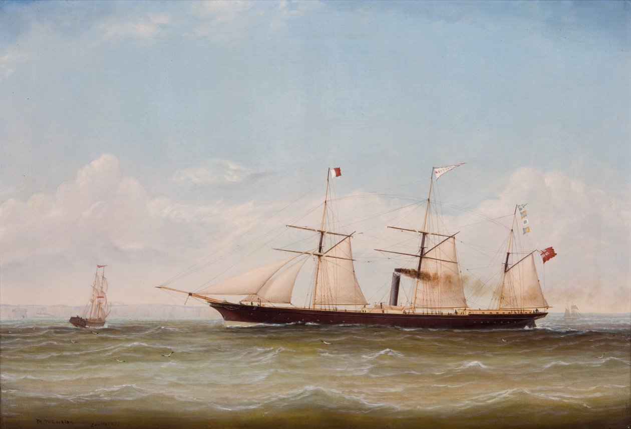 ss Western (olej na plátně ss Western) od M. McLachlan