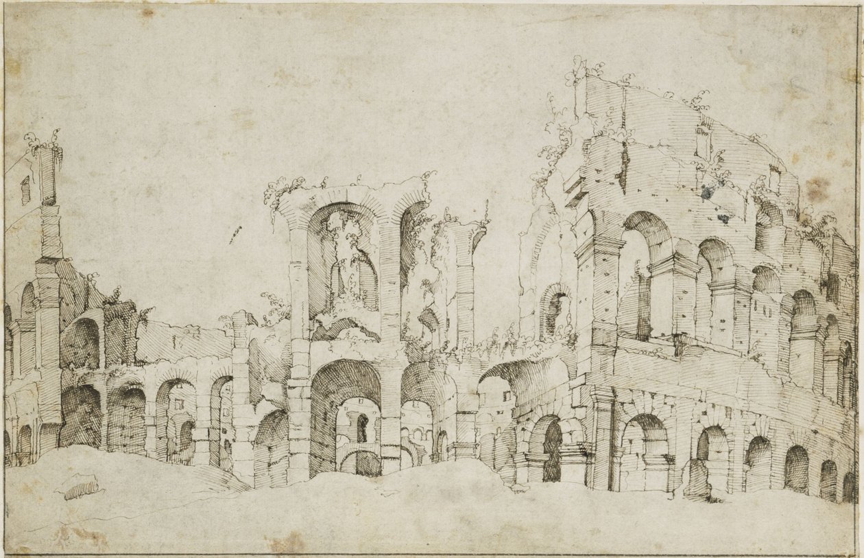 Maarten van Heemskerck - Řím, Koloseum od Maarten van Heemskerck