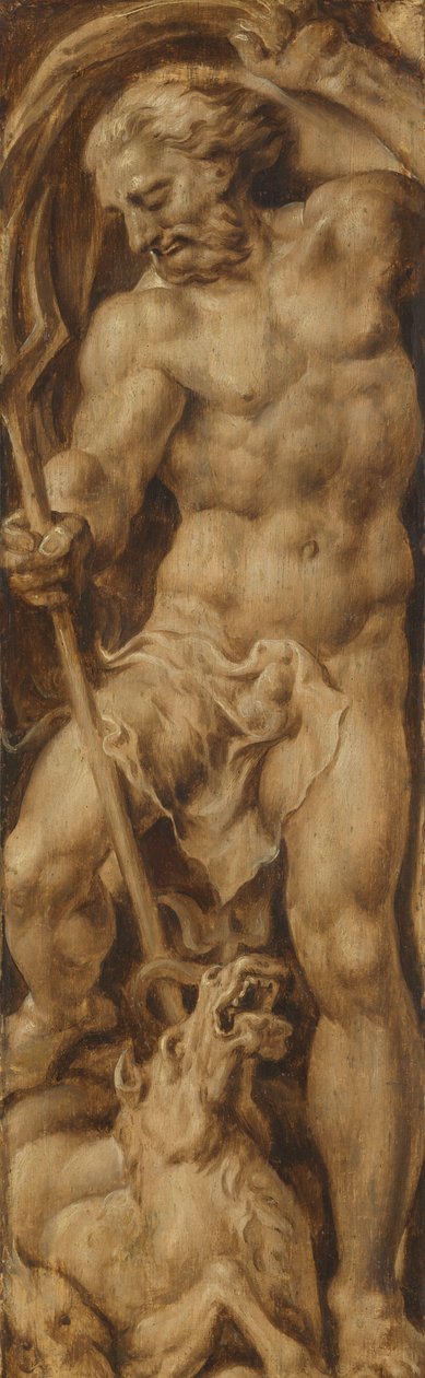 Neptun bodal mořského koně od Maarten van Heemskerck