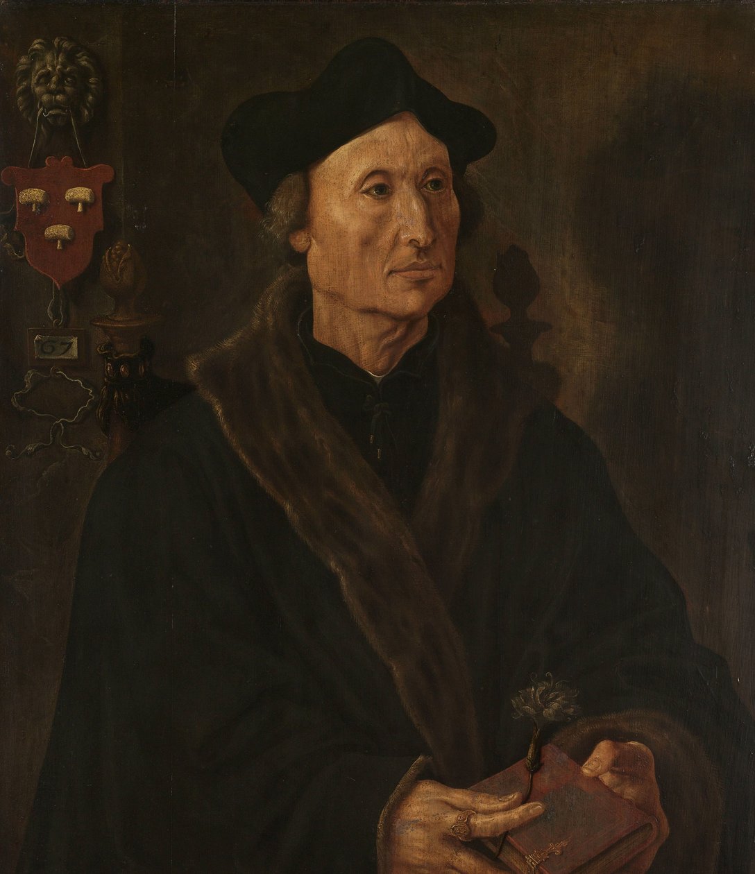 Portrét Johannese Colmanna, rektora kláštera sv. Agáty v Delftu od Maarten van Heemskerck