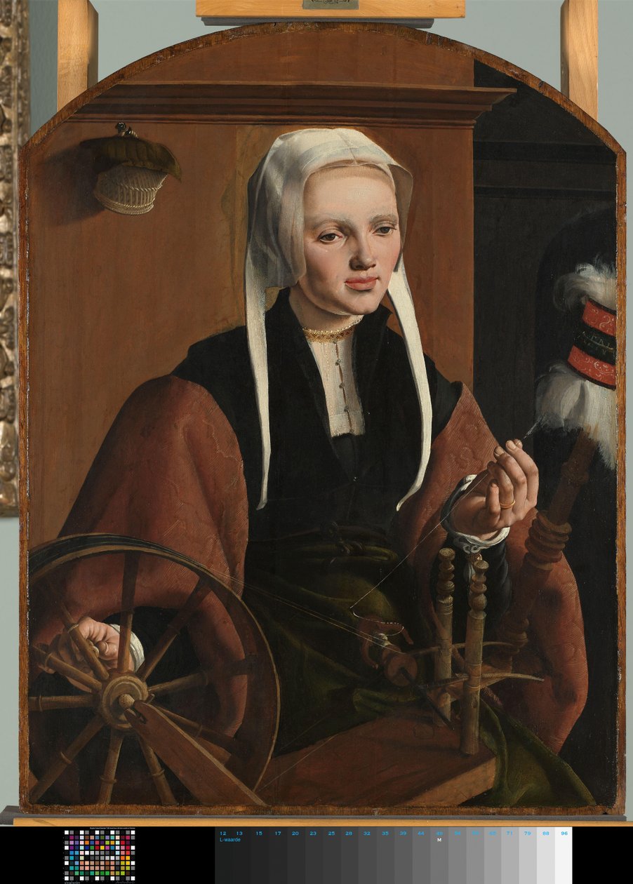 Portrét ženy, možná Anne Codde Portrét ženy od Maarten van Heemskerck