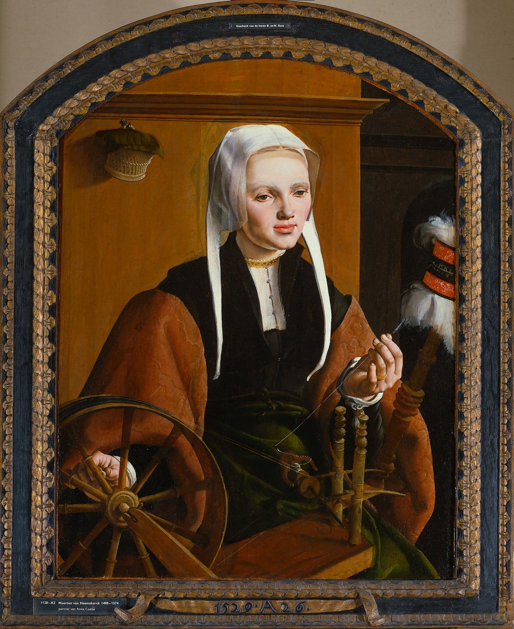 Portrét mladé dámy, 1529 od Maarten van Heemskerck