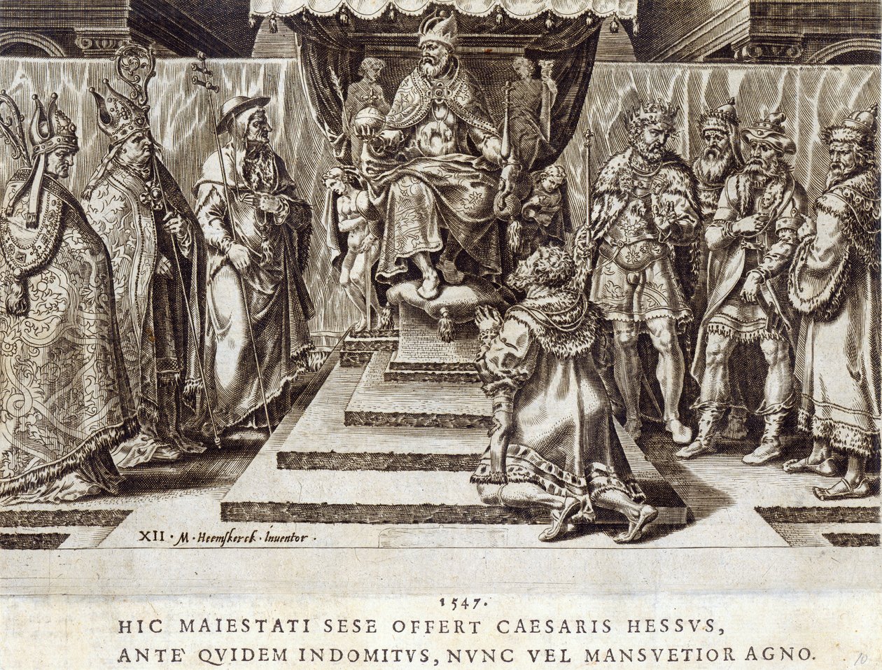 The Submission of Philip, Landgrave of Hesen in 1547, plate 12 from 