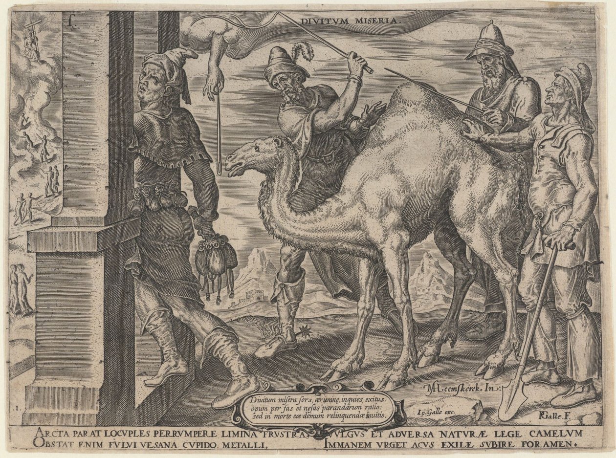 Nešťastná spousta bohatých, 1563 od Maarten van Heemskerck