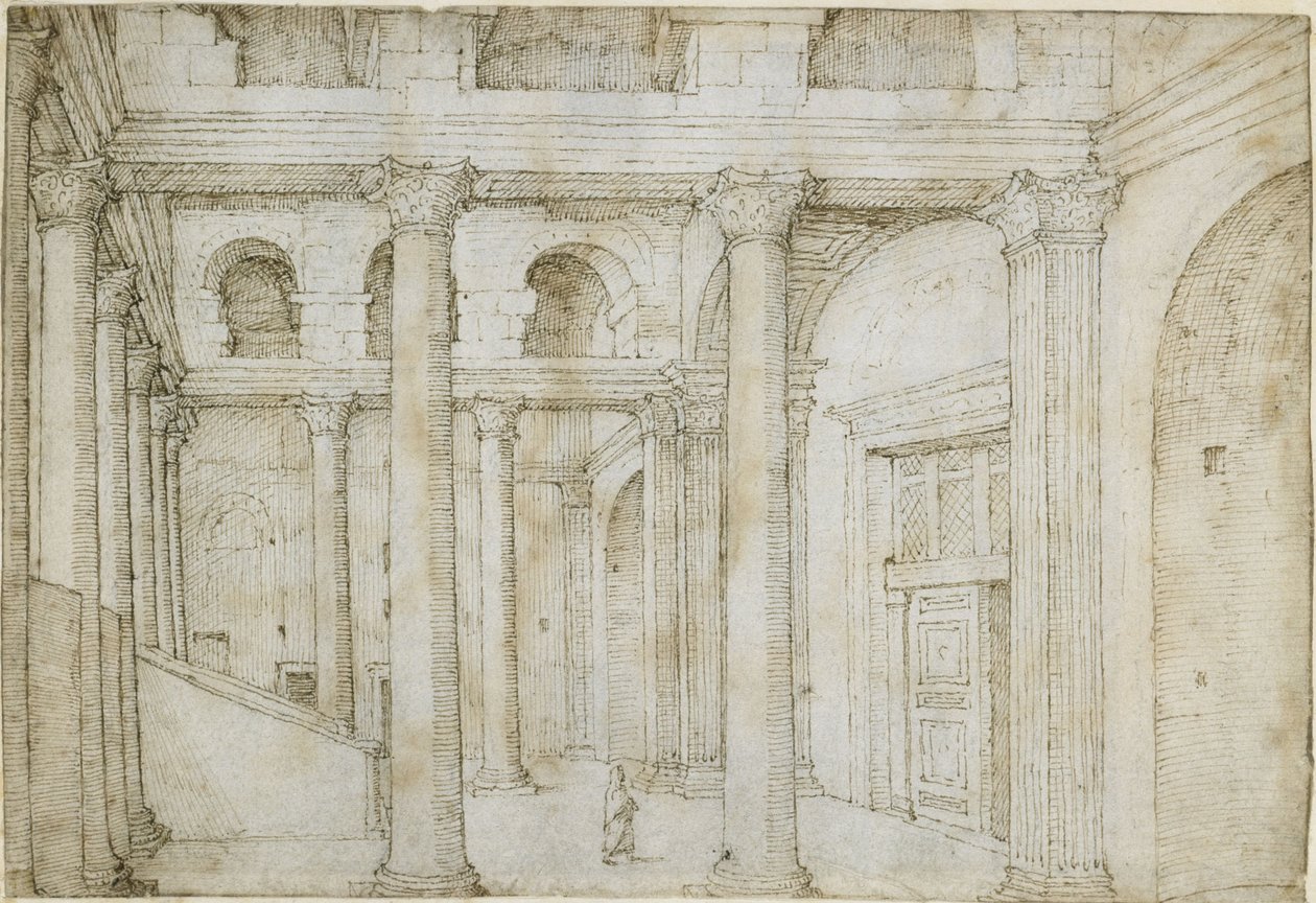 Předsíň Pantheonu od Maarten van Heemskerck