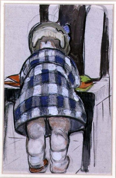 Margery (akvarel na plátně) od Mabel Royds