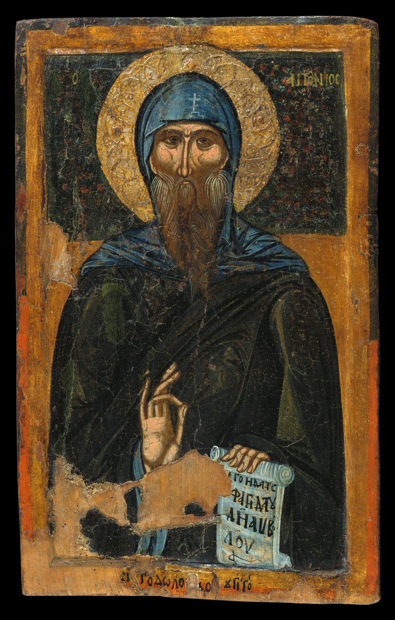 Svatý Antonín od Macedonian workshop