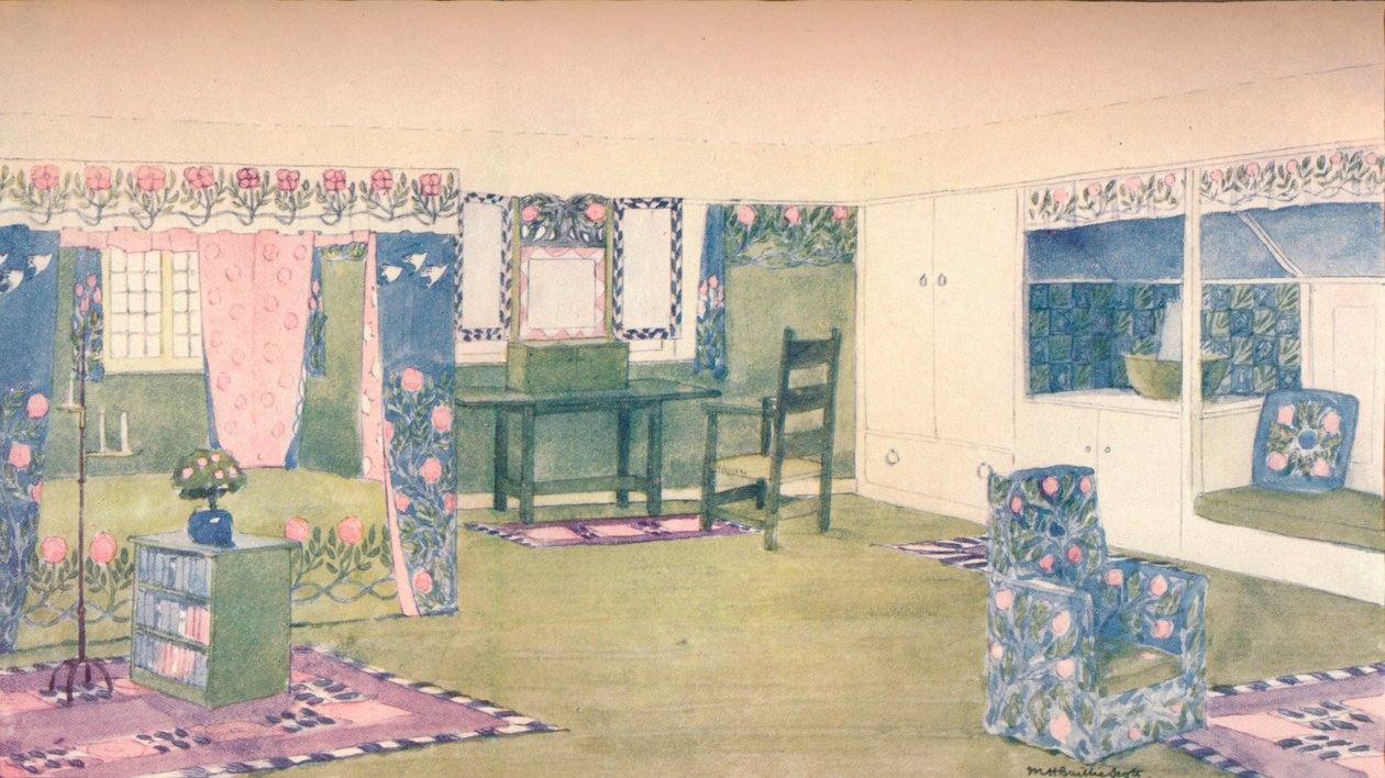 Venkovský dům: Design pro ložnici, c1900 1902 od Mackay Hugh Baillie Scott