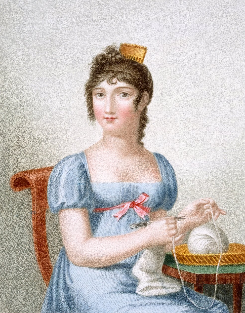 Pletař, vyryl Duthe, c.1816 od Madame G. Busset Dubruste