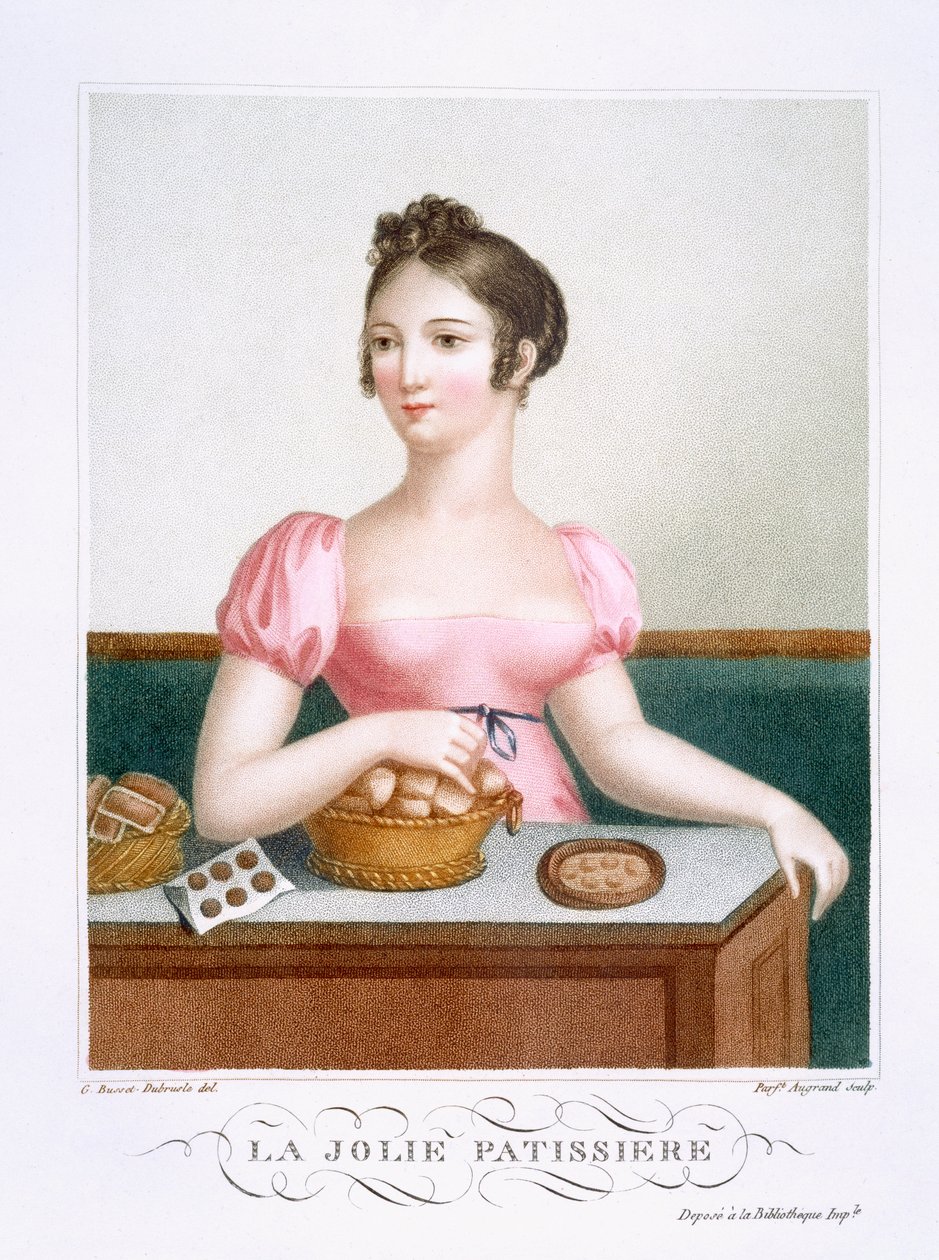 The Pretty Pastry Cook, c.1816 od Madame G. Busset Dubruste