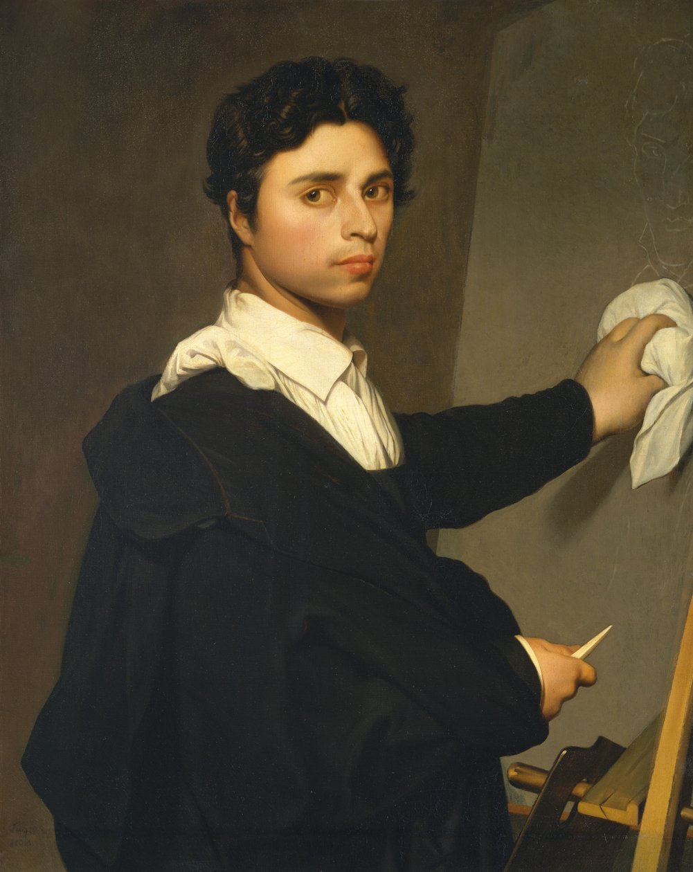 Ingres 1780-1867 jako mladý muž, ca. 1850-60. od Madame Gustave Hequet