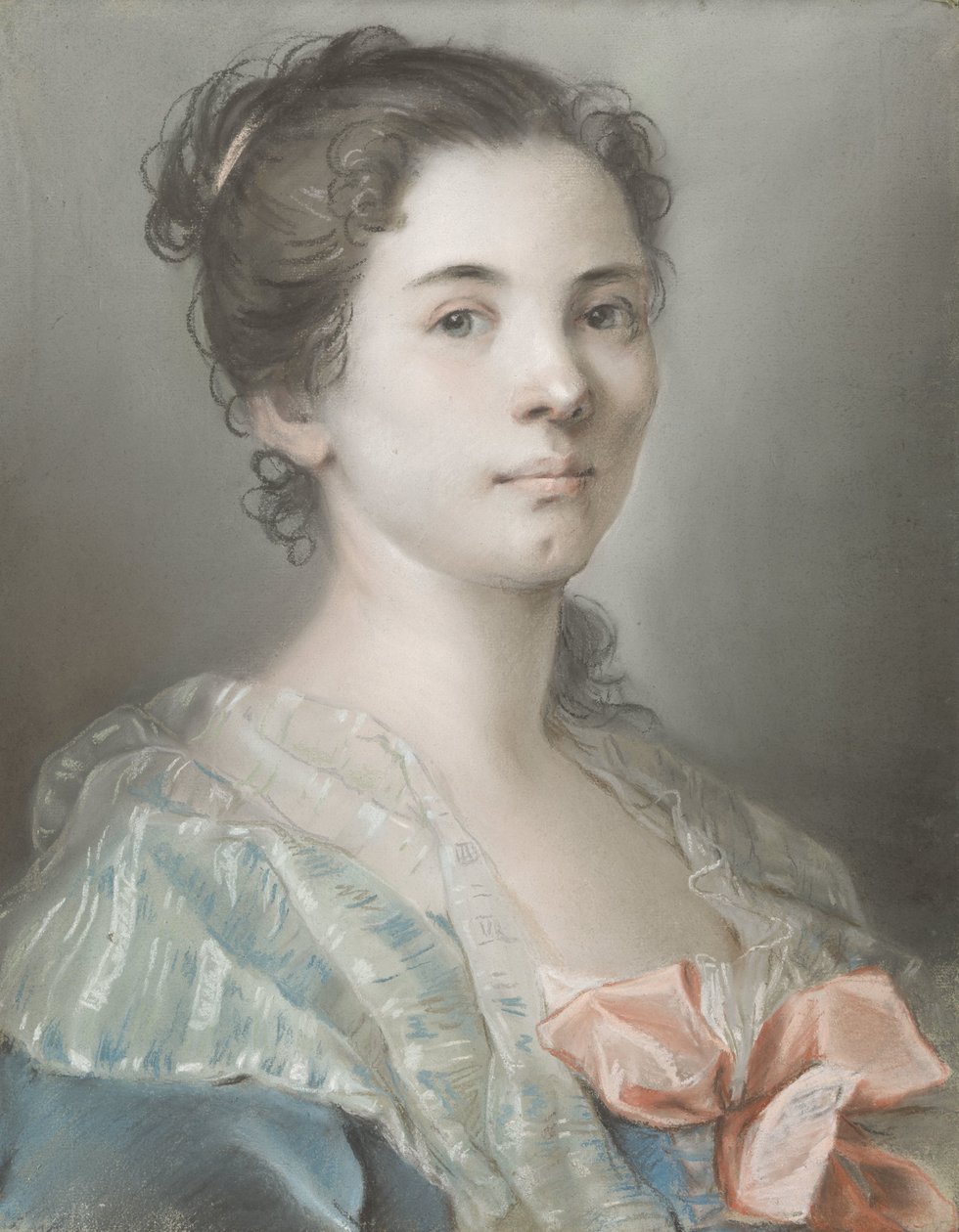 Portrét mladé ženy od Madeleine Françoise Basseporte
