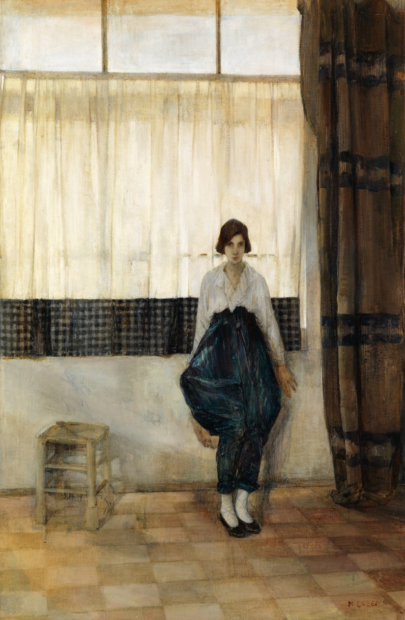 Step-Dancer (olej na plátně) od Madeline Emily Green