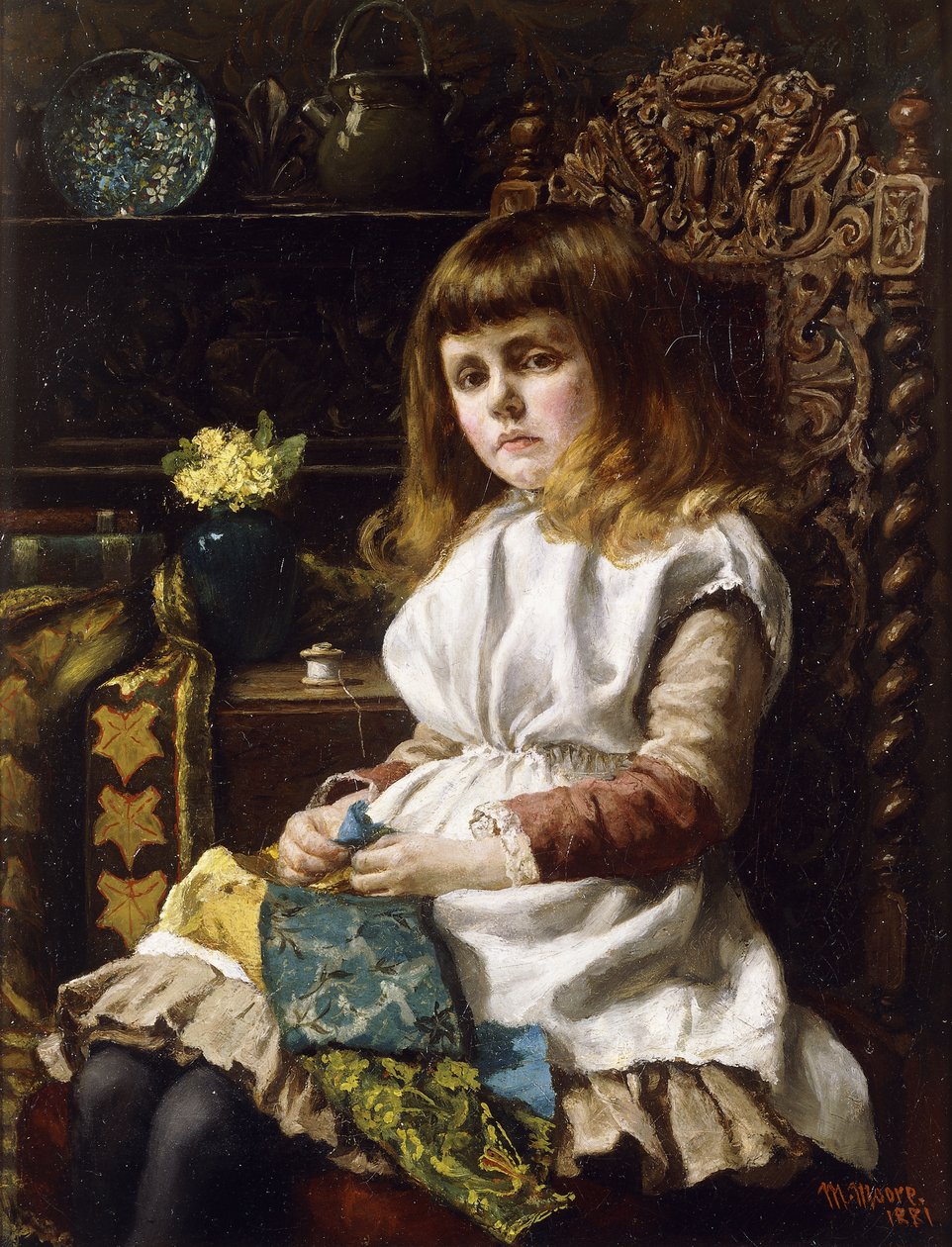 Unavené prsty, 1881 od Madena Moore