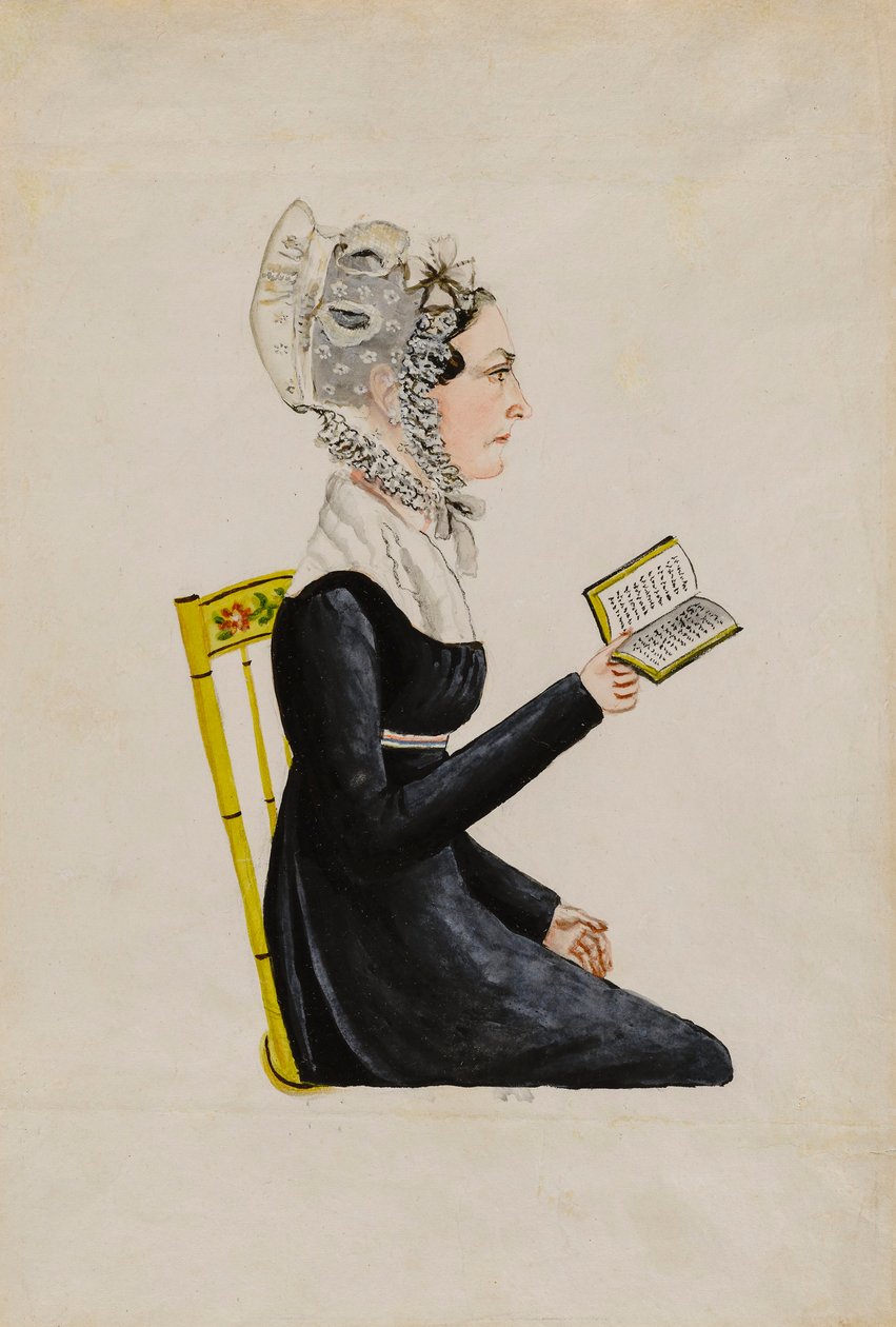 Portrét Elizabeth Sweitzer Musserové od Maentel, Jacob