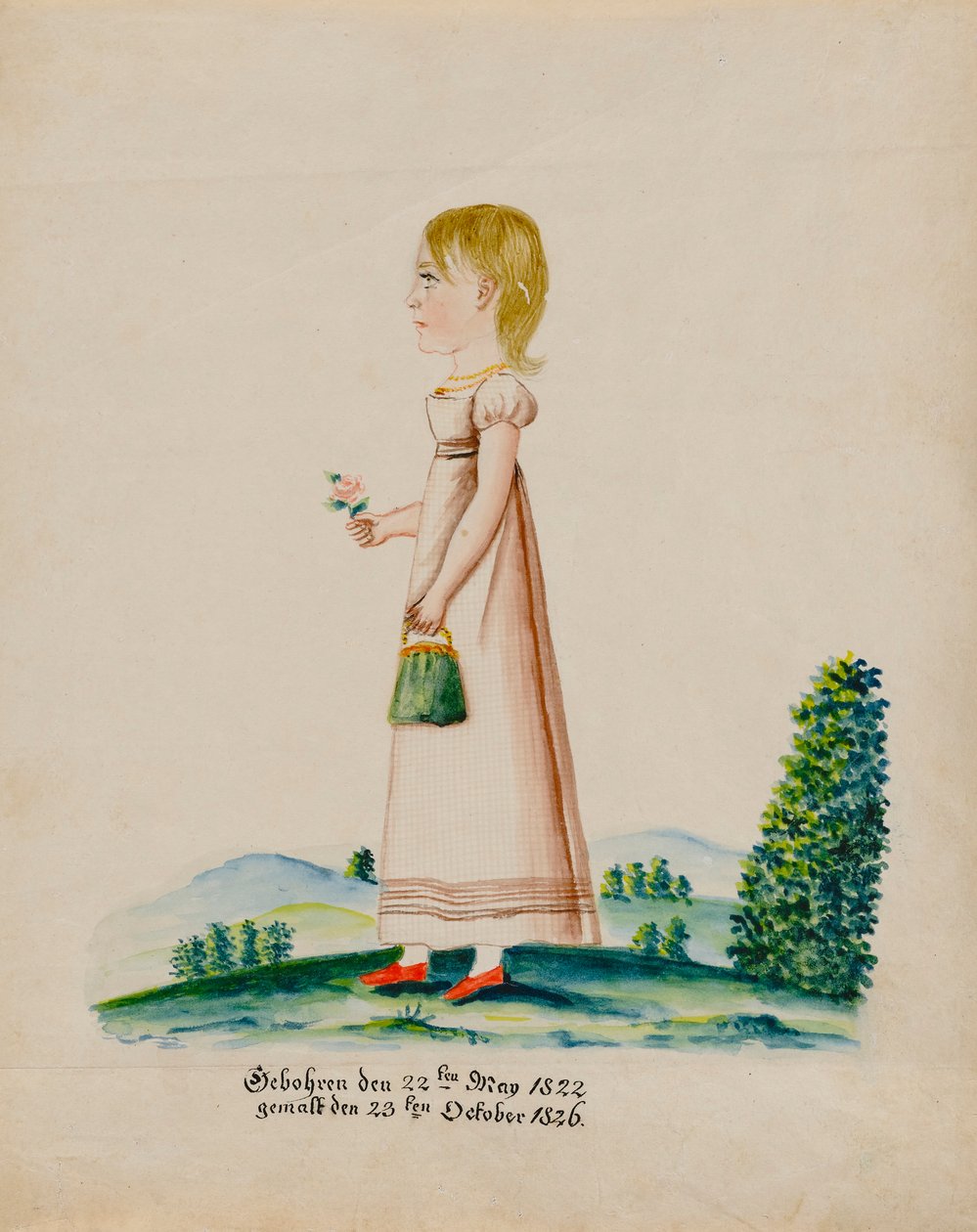 Portrét Sarah Musserové od Maentel, Jacob