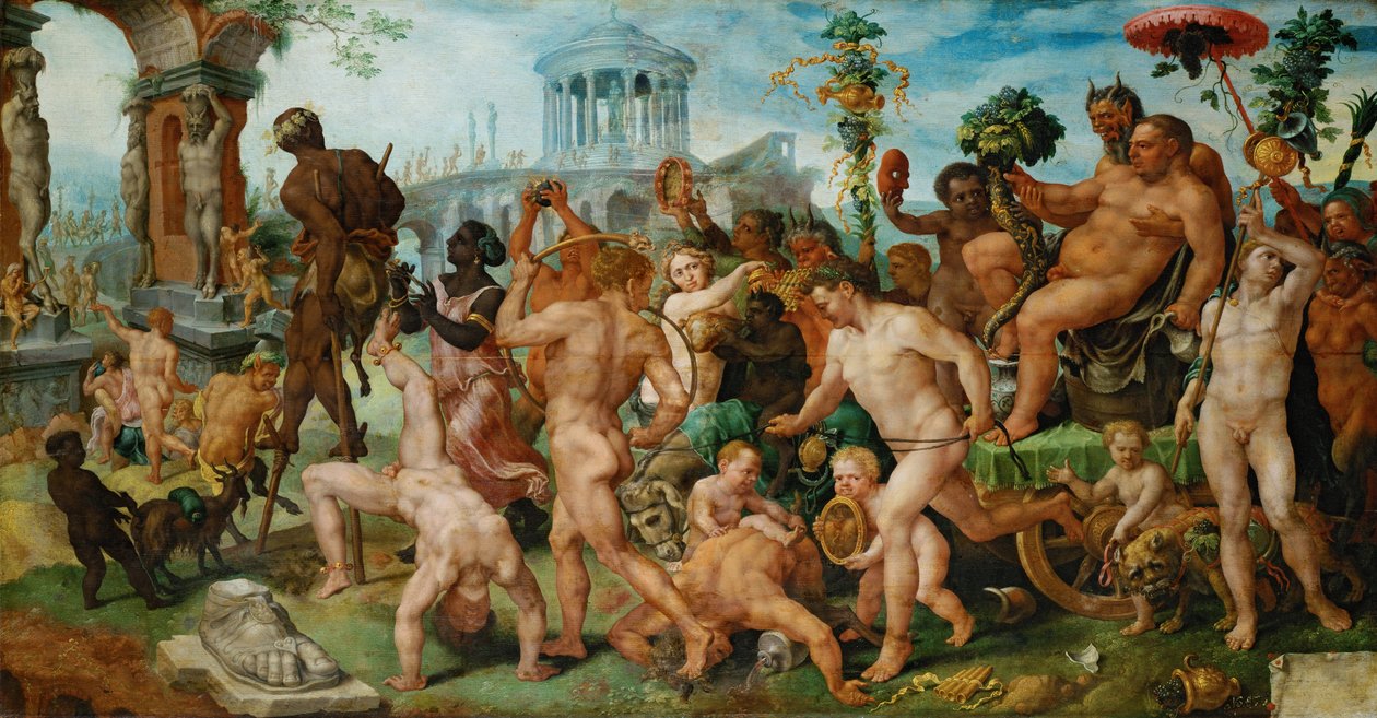 Triumfální průvod Bakchus od Maerten van Heemskerck