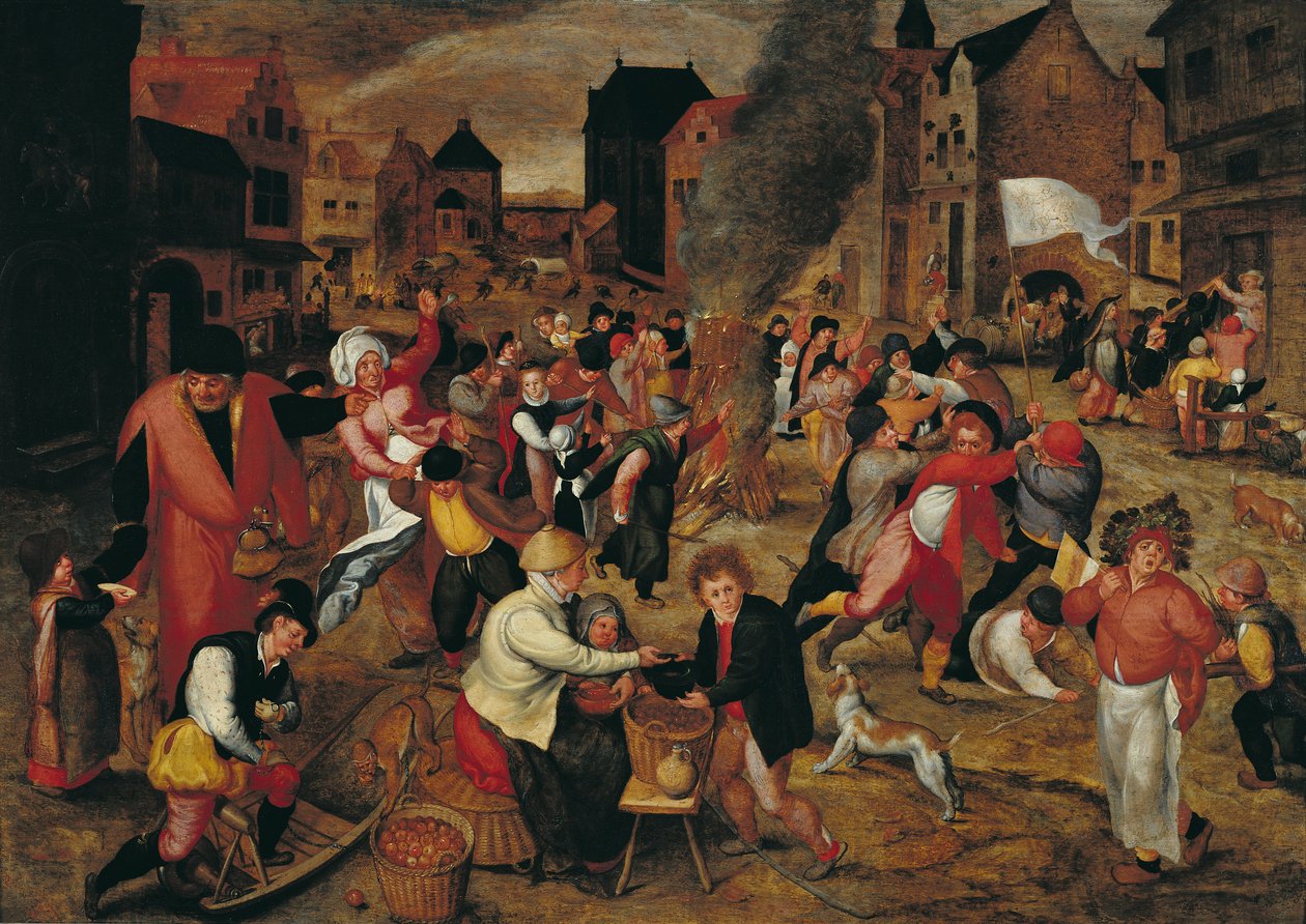 Požáry svatého Martina od Maerten van Cleve