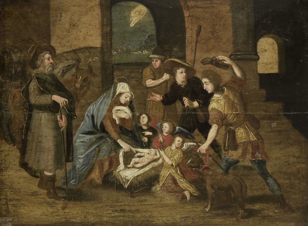 Klanění pastýřů od Maerten de Vos (copy after)