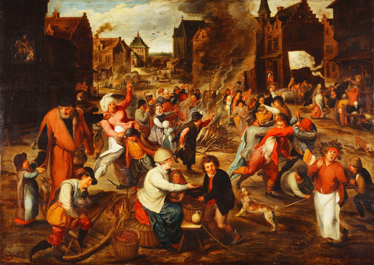 Svátek svatého od Maerten van Cleve