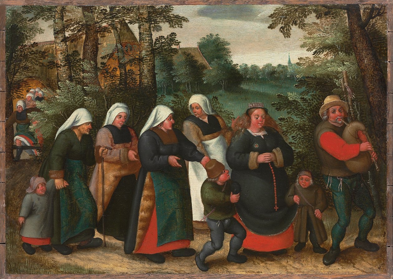 Průvod nevěsty od Maerten van Cleve