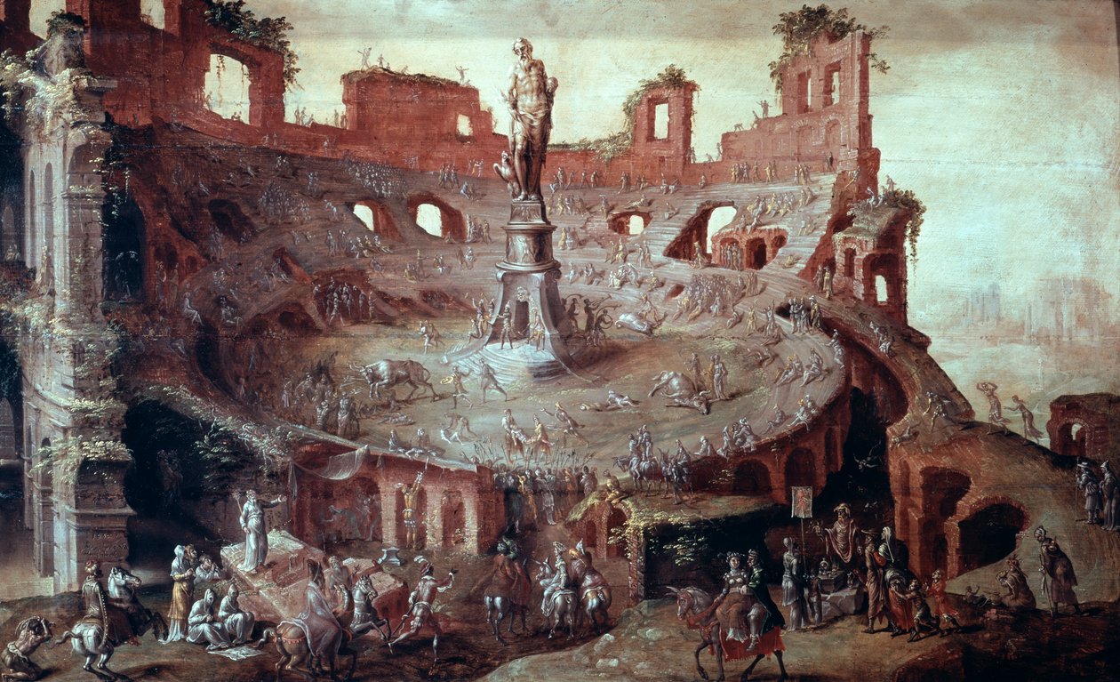 Býčí zápasy ve starověku, 1552. od Maerten van Heemskerck