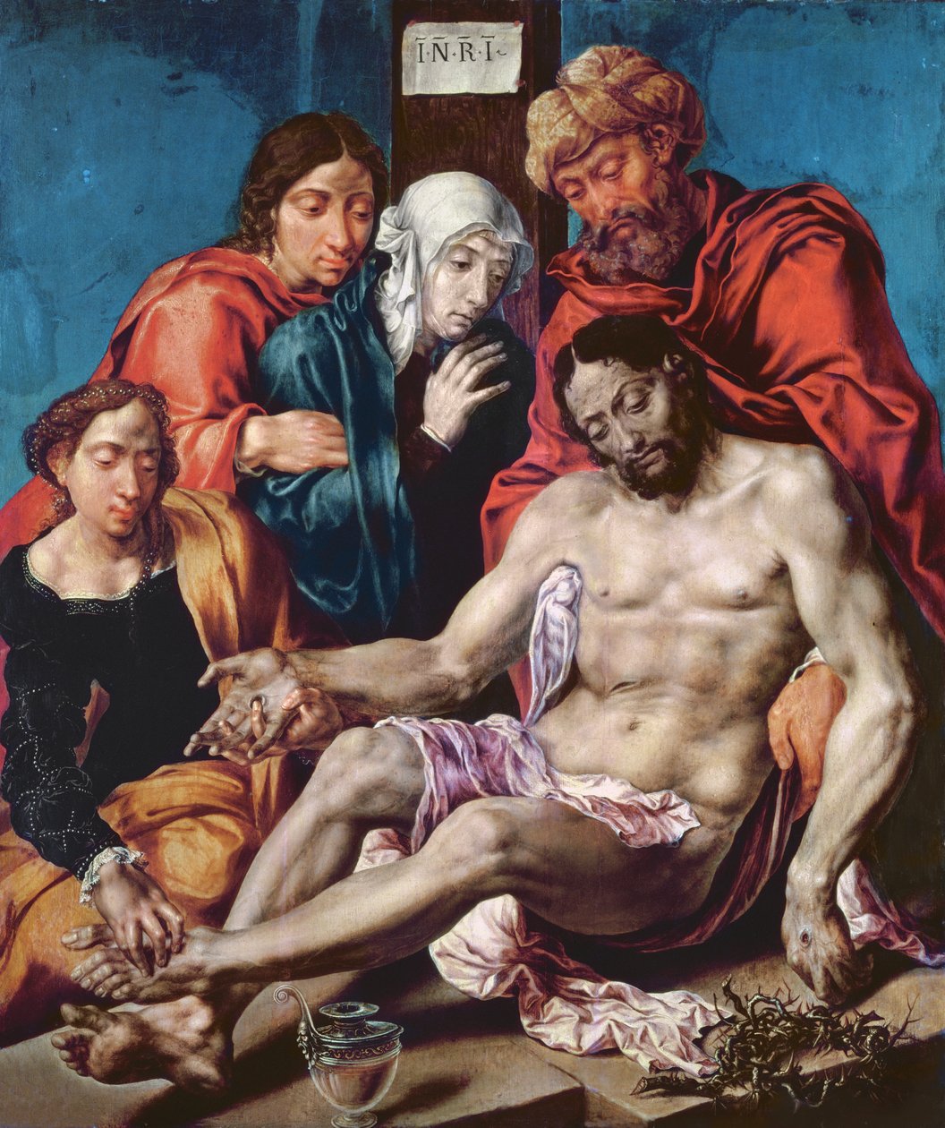 Lamentation, c.1540-45 (olej na dubovém panelu) od Maerten van Heemskerck