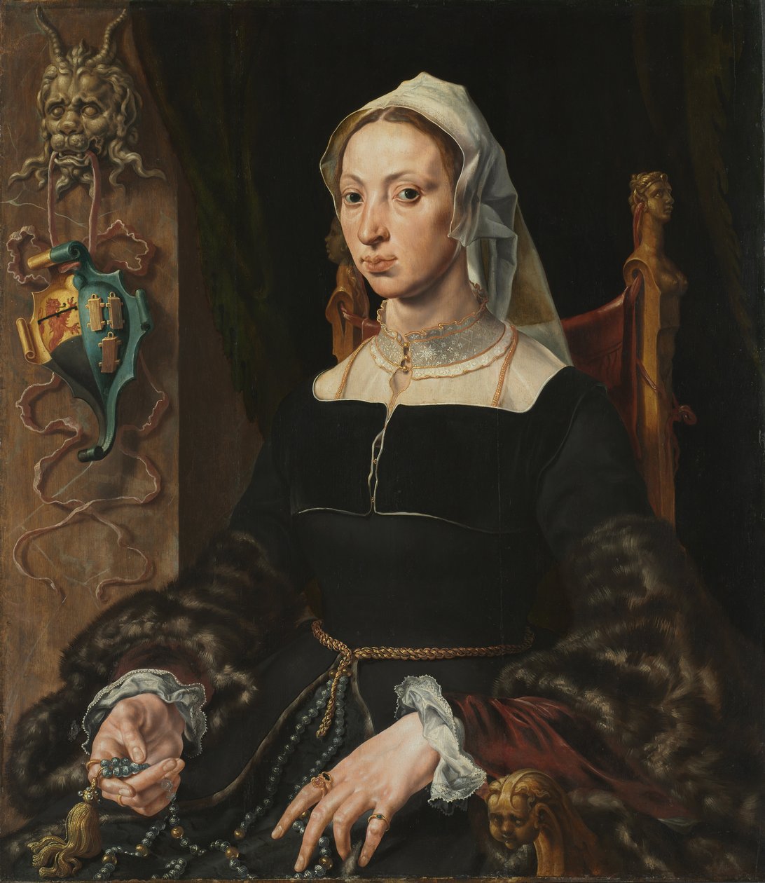 Portrét Machtelta Suijse, c. 1540-1545. od Maerten van Heemskerck