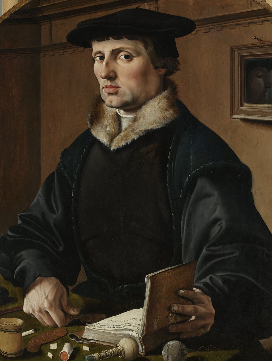 Portrét muže, možná Pieter Gerritsz Bicker, 1529 od Maerten van Heemskerck