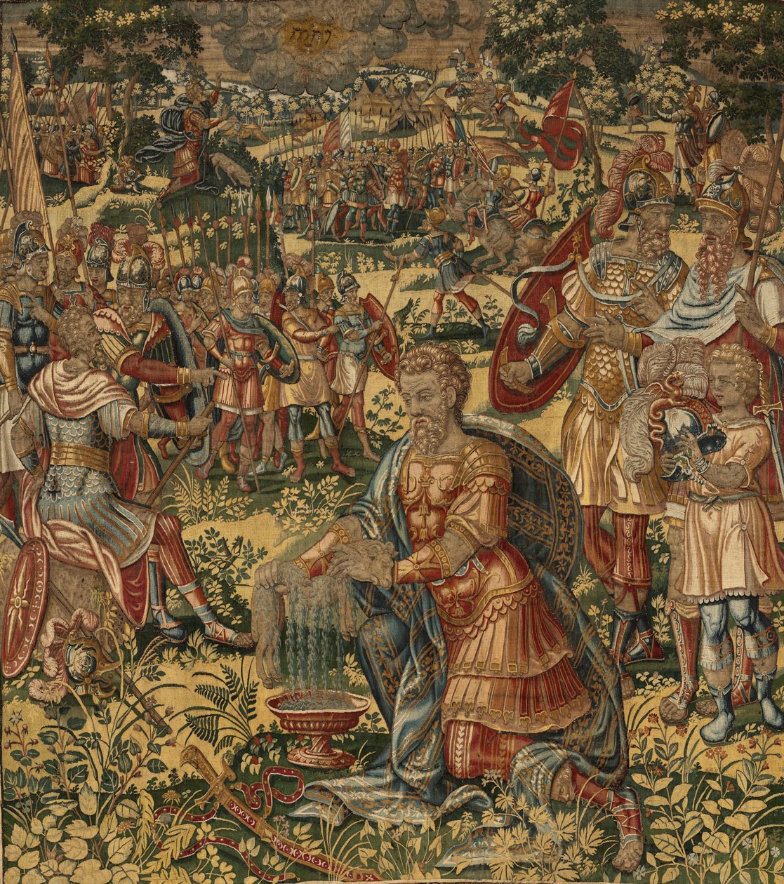 Příběh Gideona, konec 16. století (hedvábí a vlna) od Maerten van Heemskerck