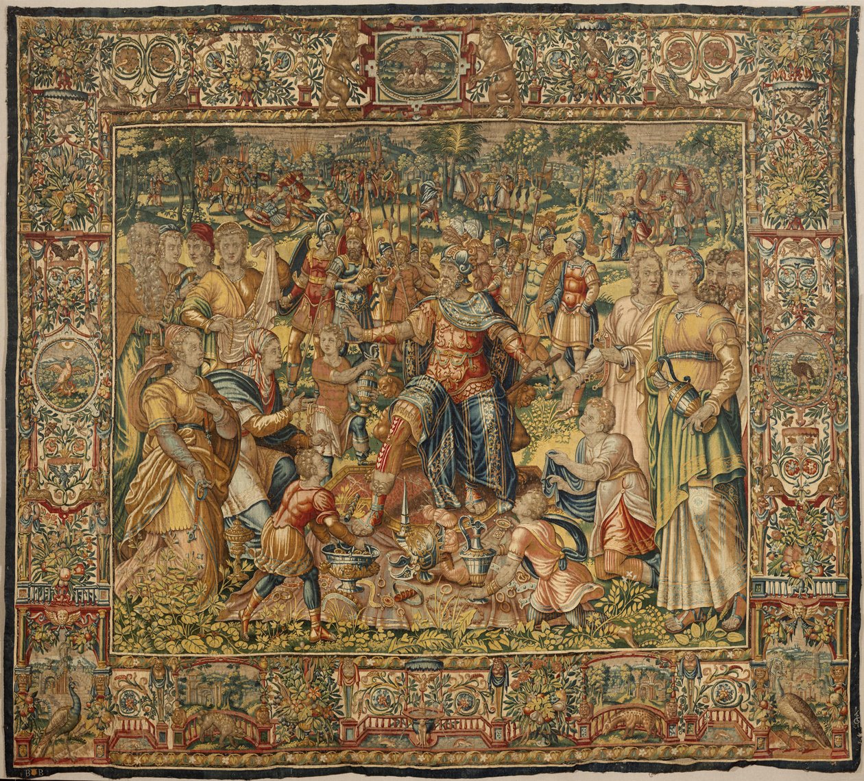 Příběh Gideona, konec 16. století (hedvábí a vlna) od Maerten van Heemskerck
