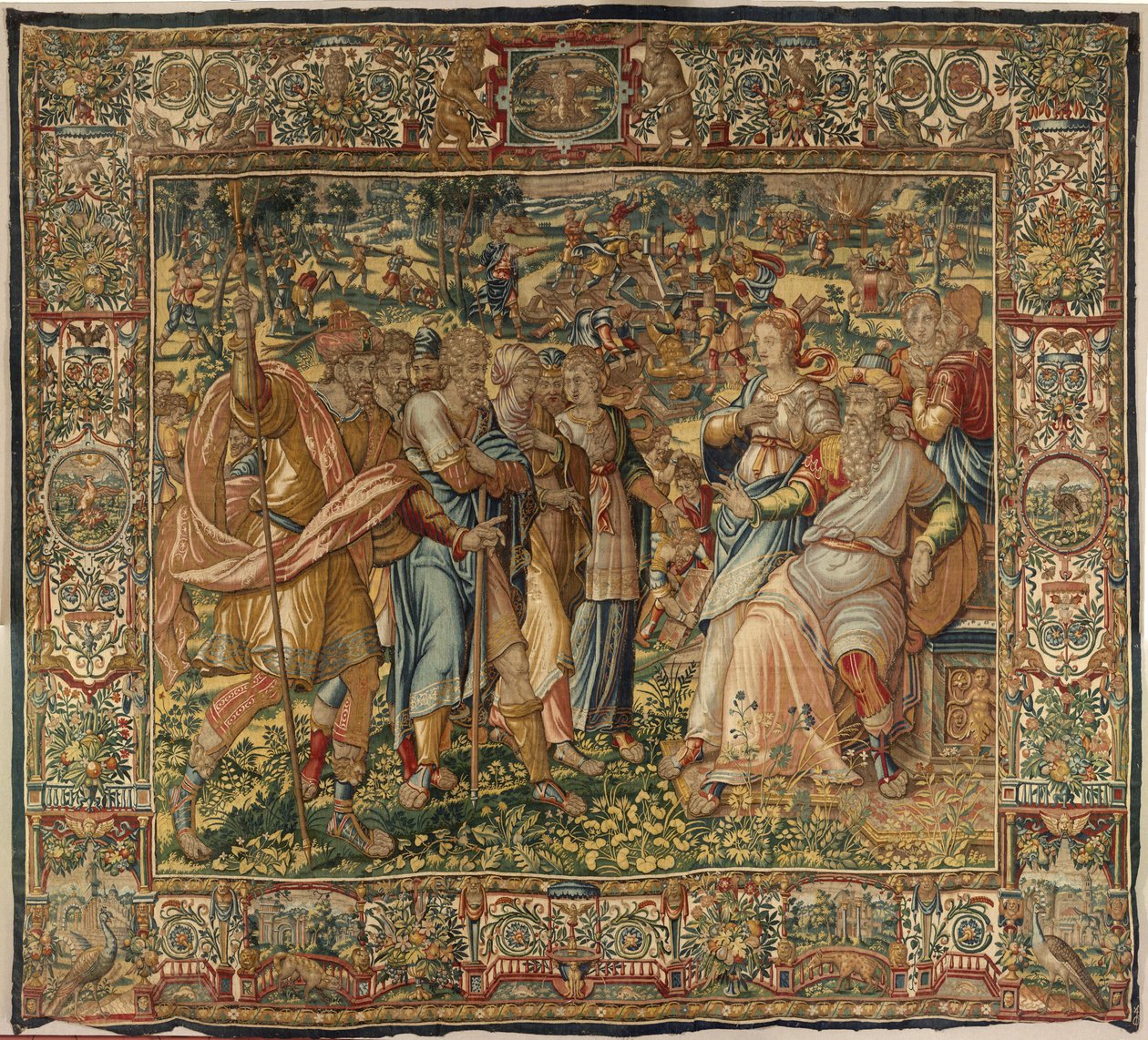 Příběh Gideona, konec 16. století (hedvábí a vlna) od Maerten van Heemskerck