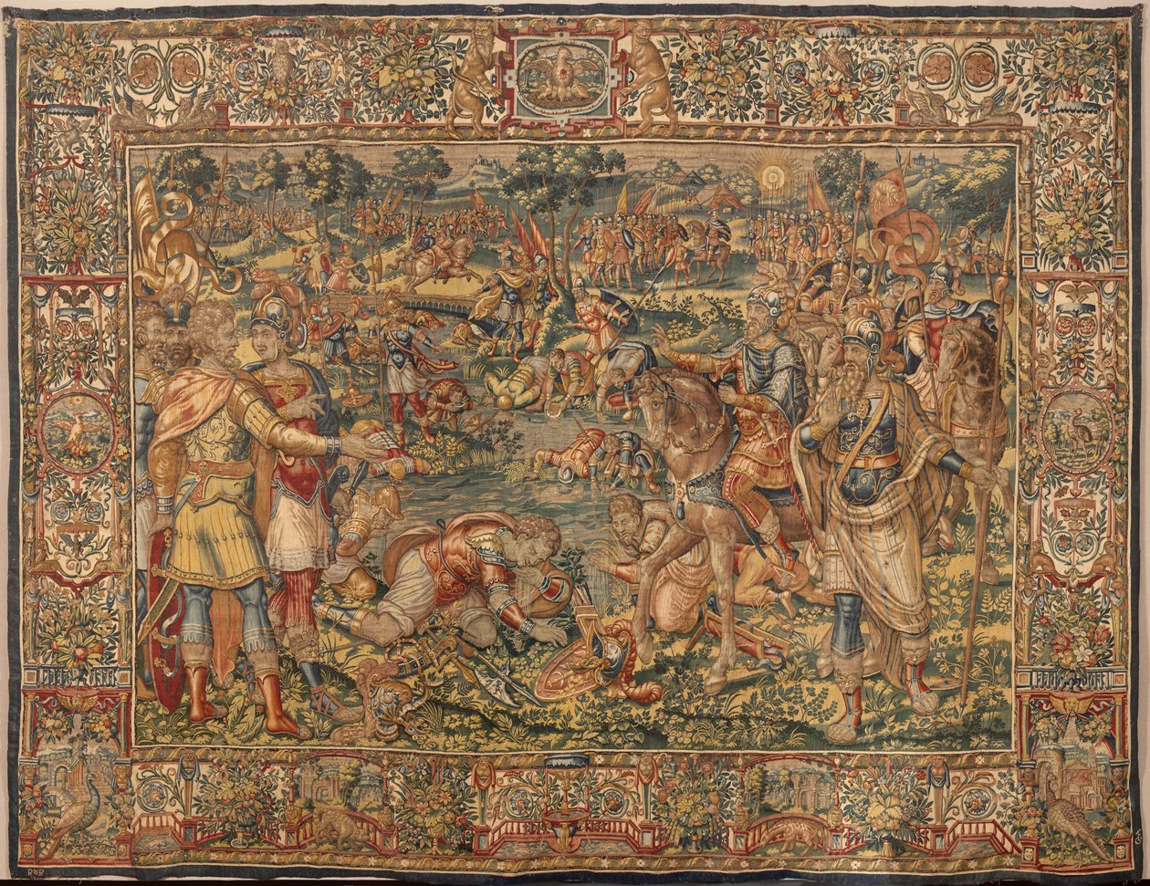 Příběh Gideona, konec 16. století (hedvábí a vlna) od Maerten van Heemskerck