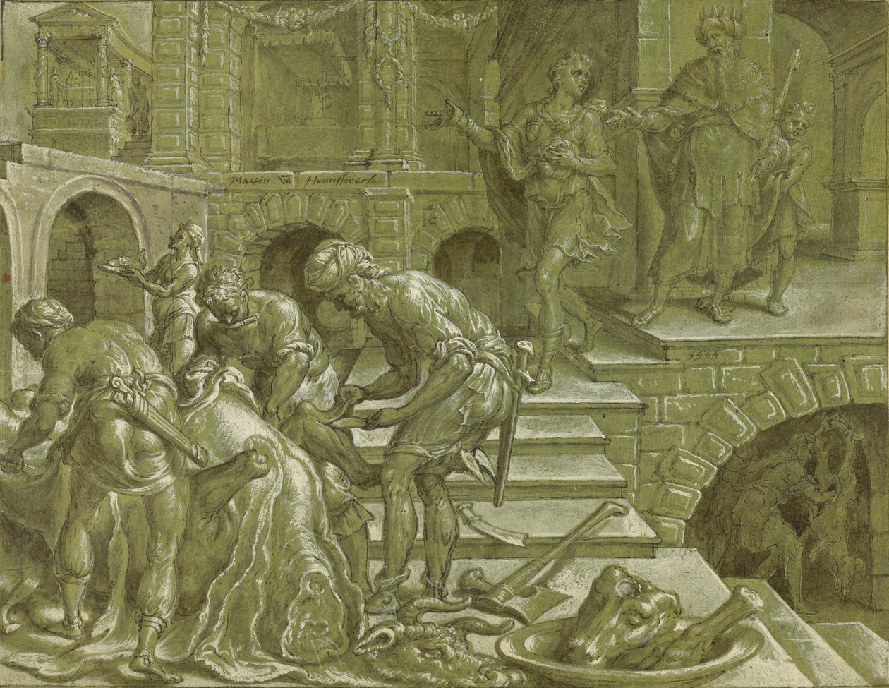 Podobenství o králi, který připravoval svatbu od Maerten van Heemskerck