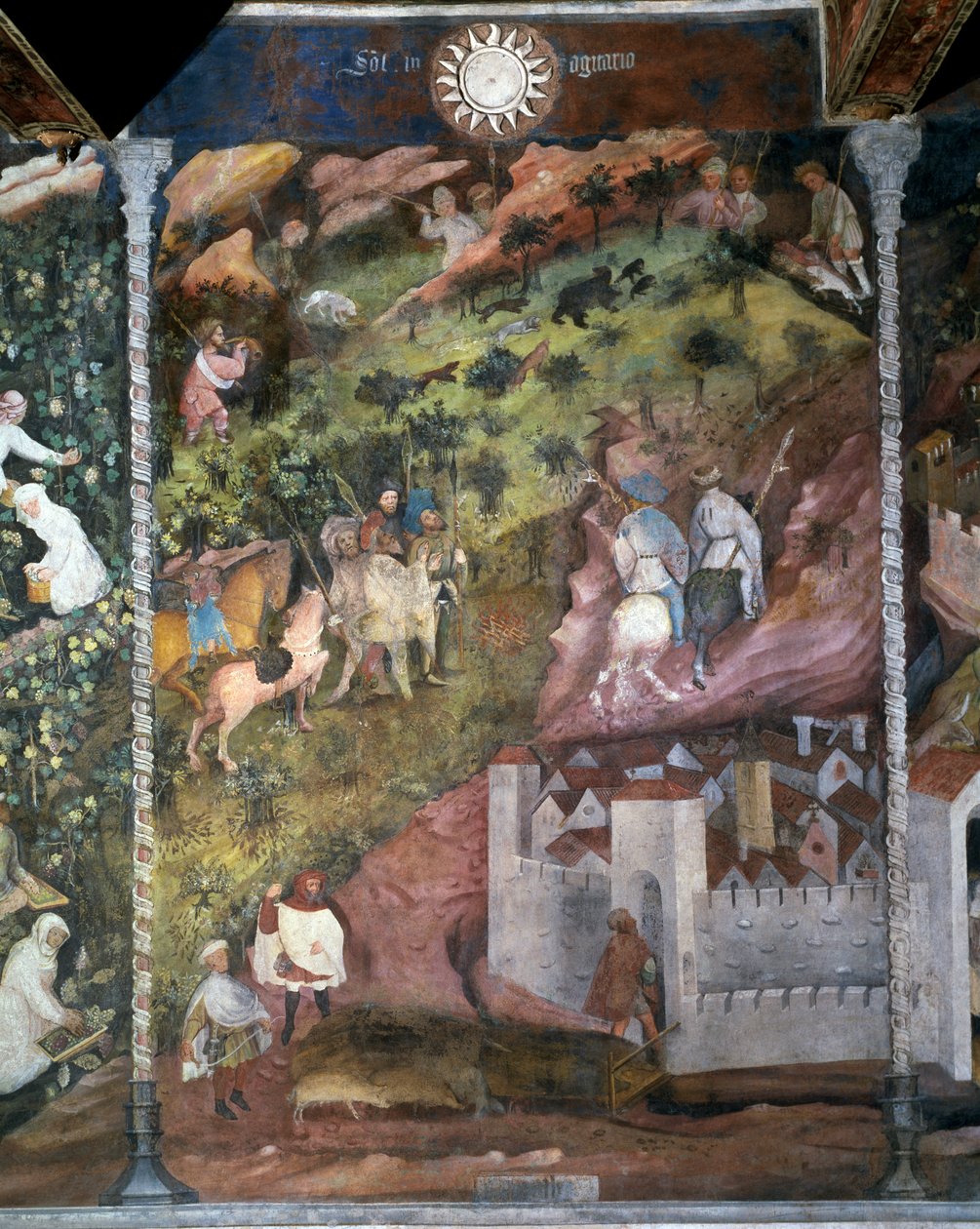 Měsíc listopad, detail z cyklu měsíců od Maestro (attr. to) Venceslao