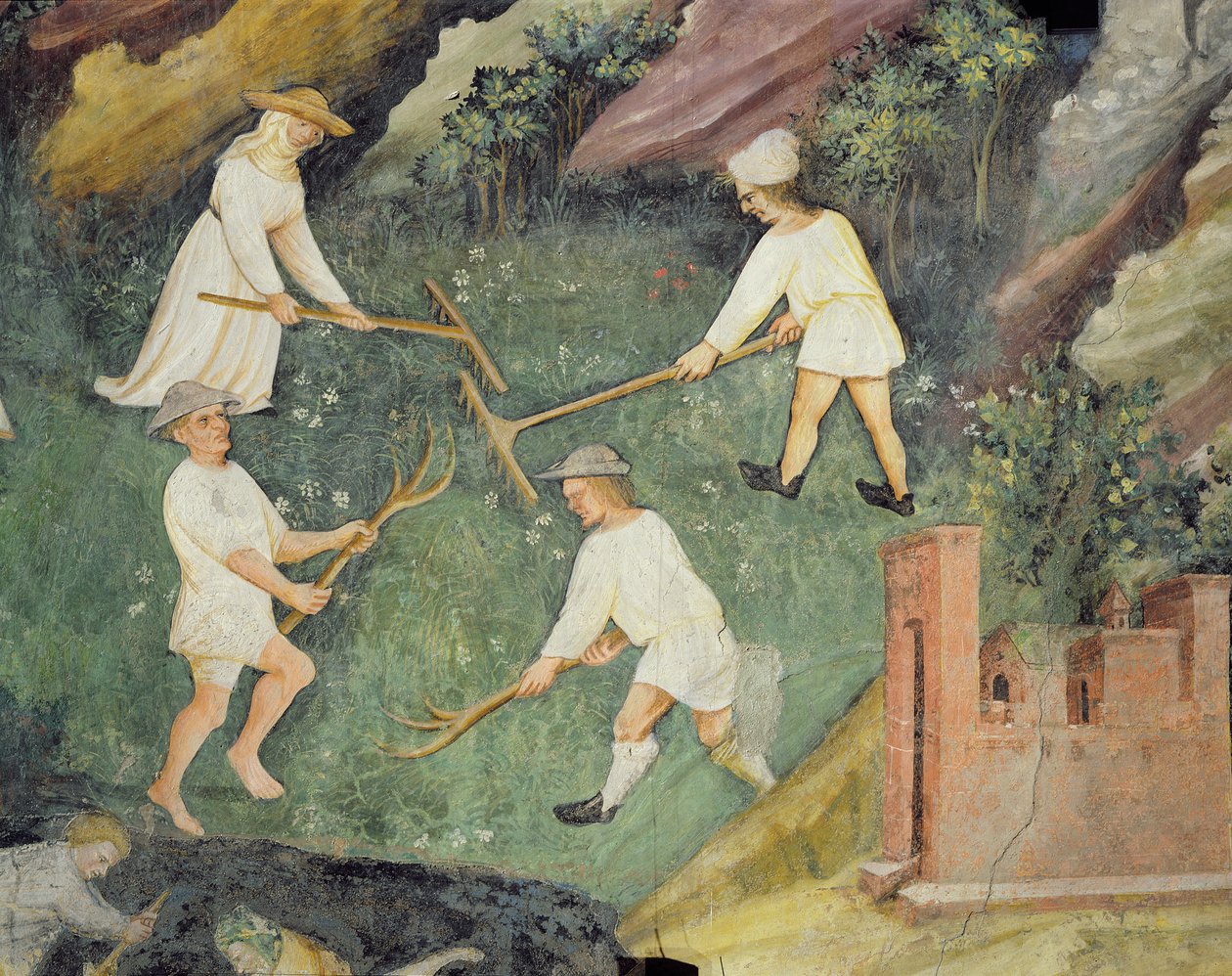 Senoseč v měsíci červnu, detail od Maestro Venceslao