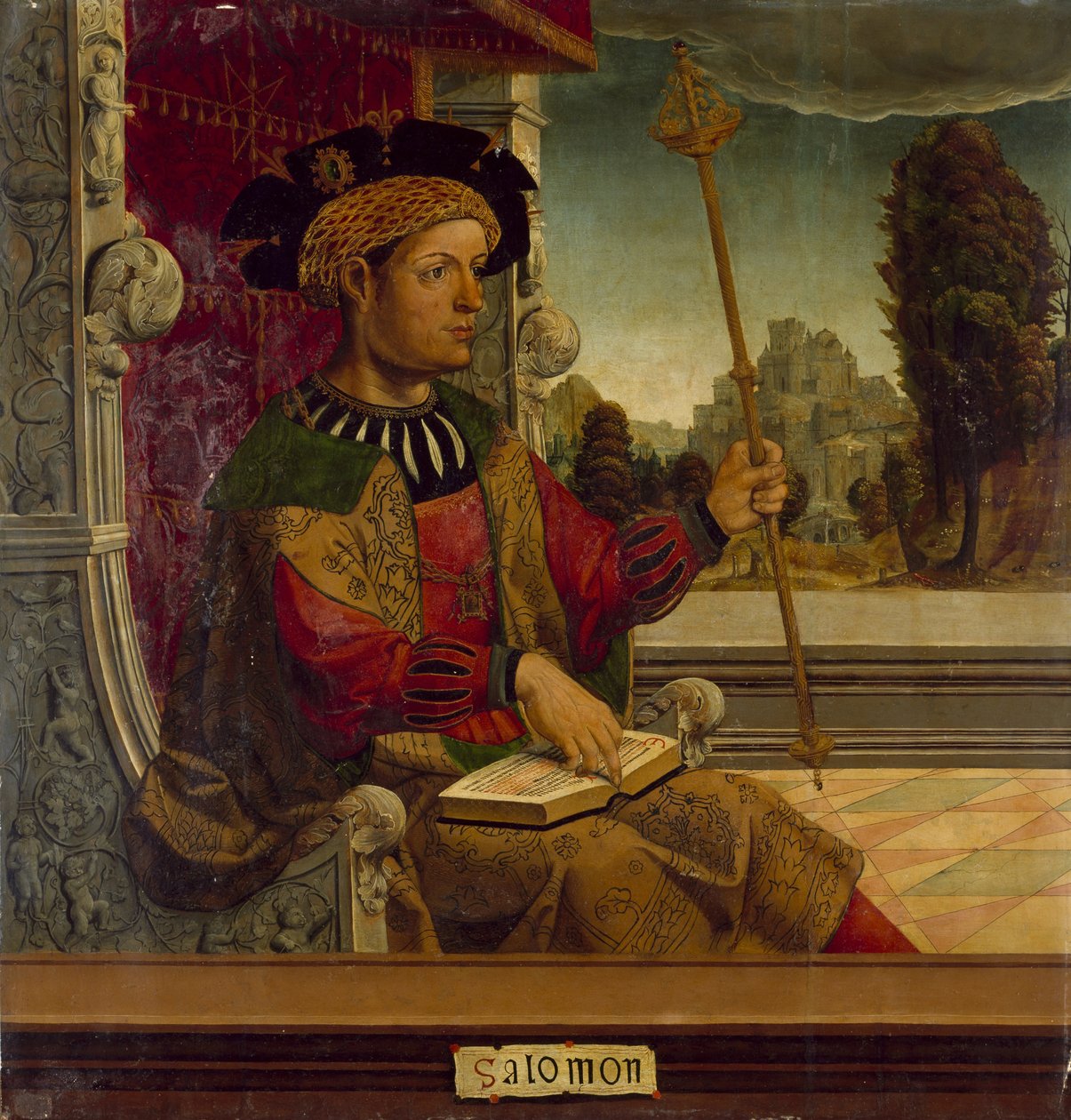 Král Šalamoun, c. 1525 od Maestro de Becerril