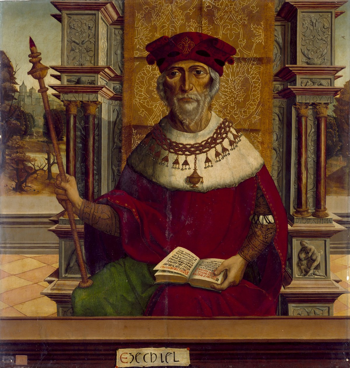 Prorok Ezechiel, c. 1525 od Maestro de Becerril