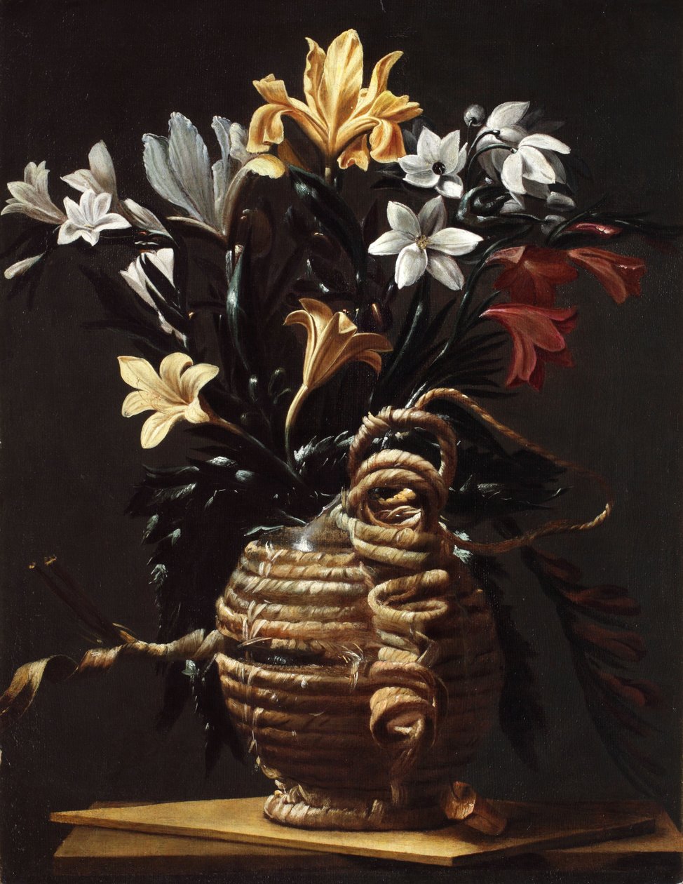 Baňka s květinami, c. 1615-1620. od Maestro della fiasca di Forlì