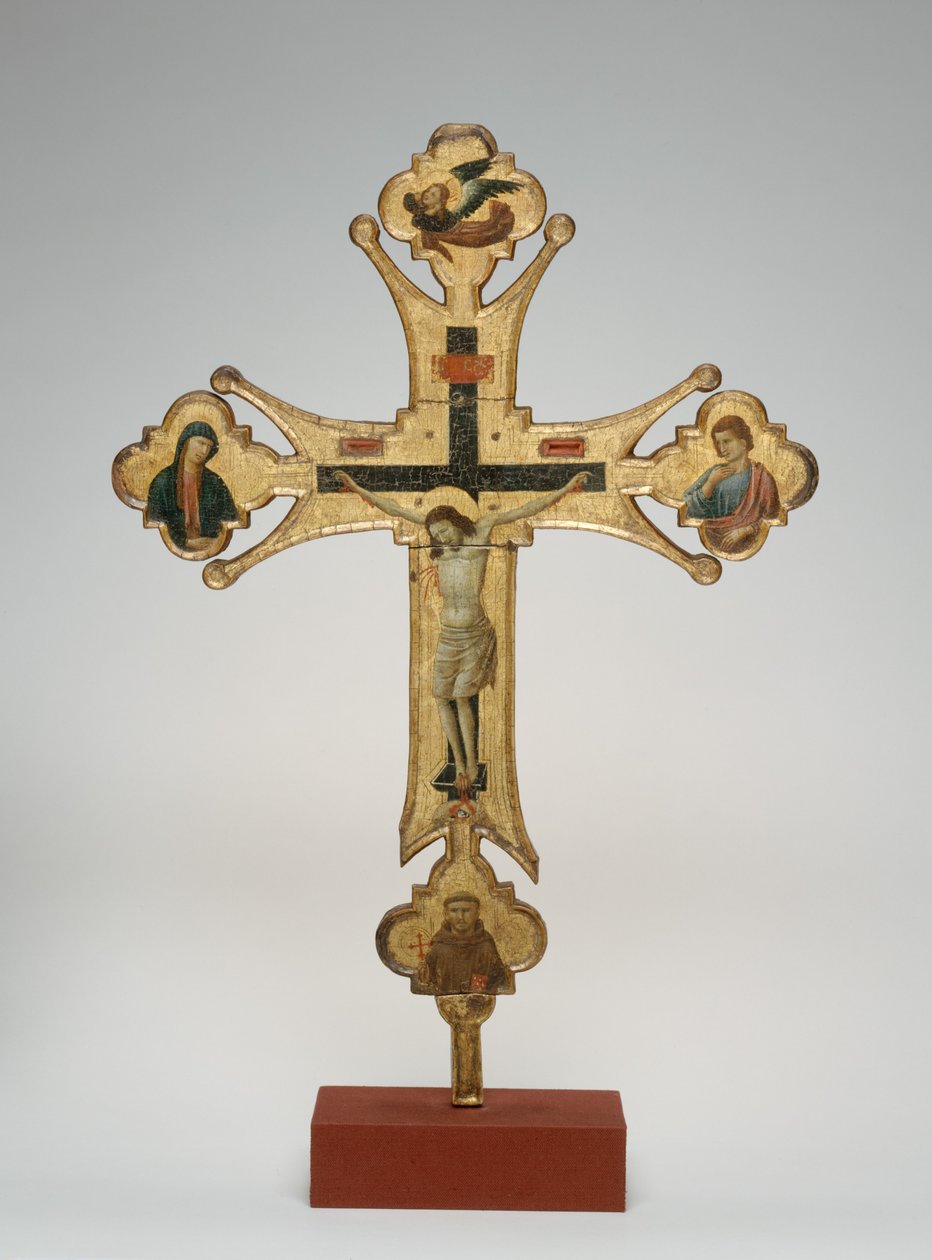 Procesní kříž, asi 1320 (olej na plátně na dřevě) od Maestro di Santa Chiara