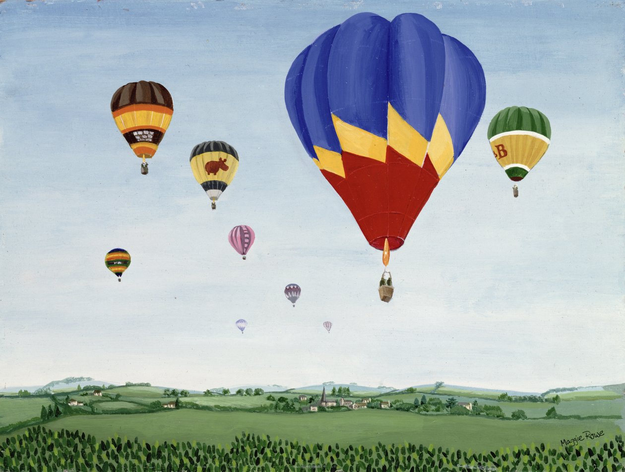 Let balónem nad Cotswolds od Maggie Rowe