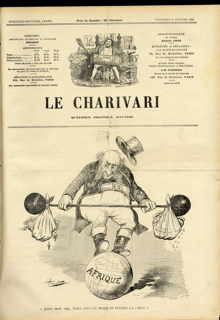 Obálka ""The Charivari"" od Henri Maigrot