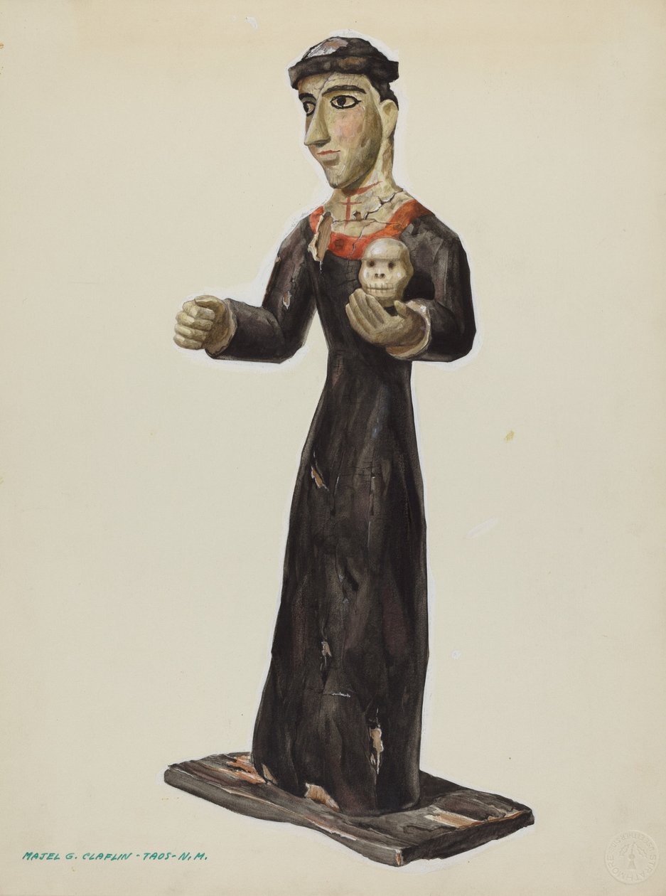 Bulto - Santa Rita, c. 1938. od Majel G. Claflin