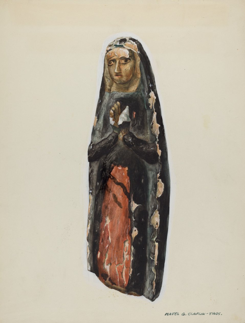 Bulto Virgin, c. 1939. od Majel G. Claflin
