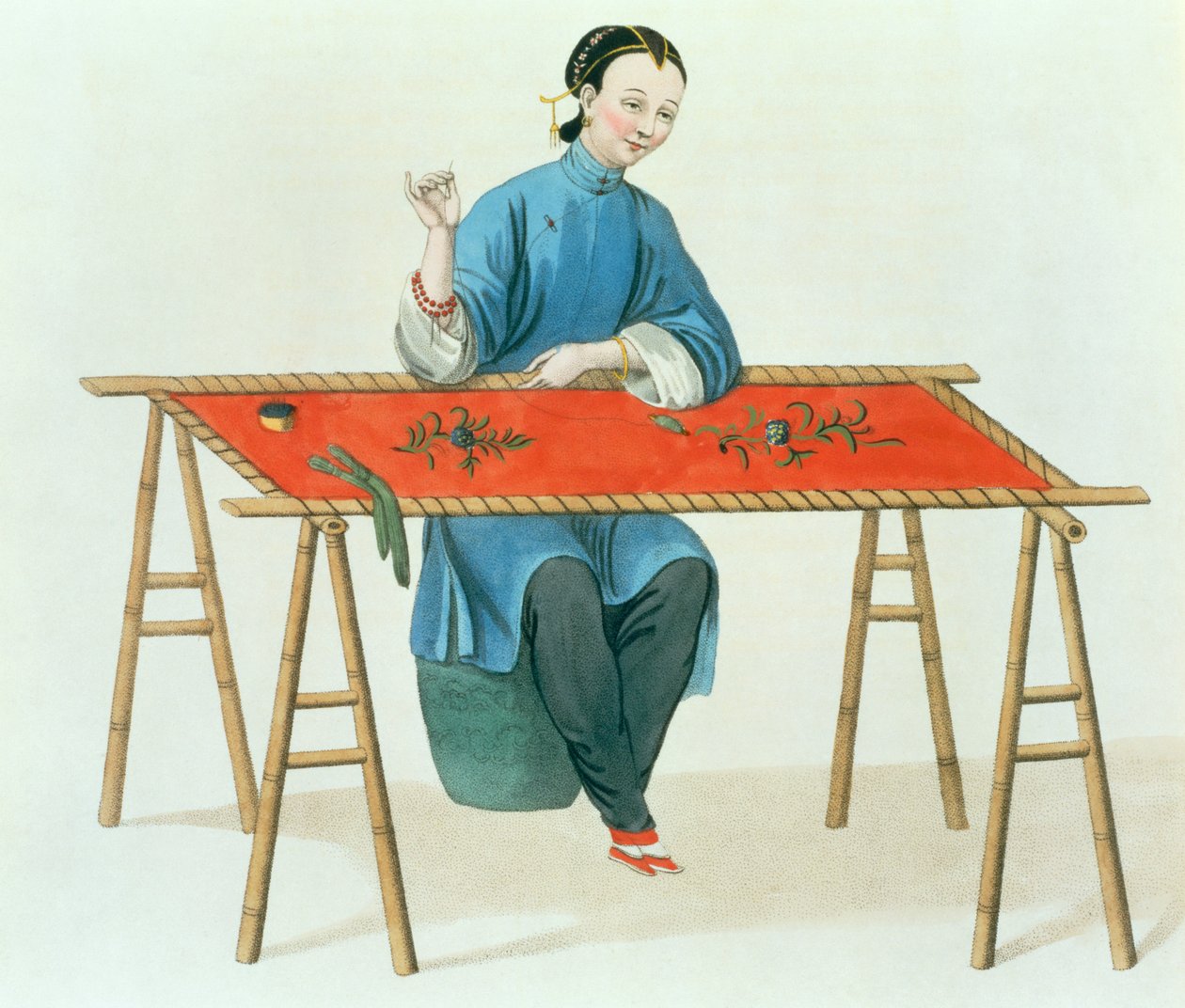 A Woman Embroidering, deska 41 z 