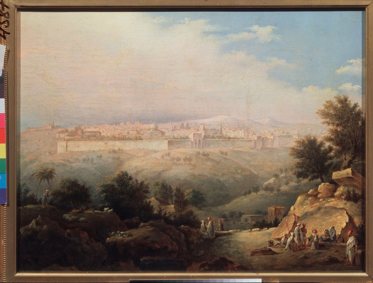 Pohled na Jeruzalém (Izrael) (Pohled na Jeruzalém) - Obraz Maxima Nikiforoviče Vorobjeva (Vorobjeva) (1787-1855), olej na plátně od Maksim Nikiforovich Vorobiev