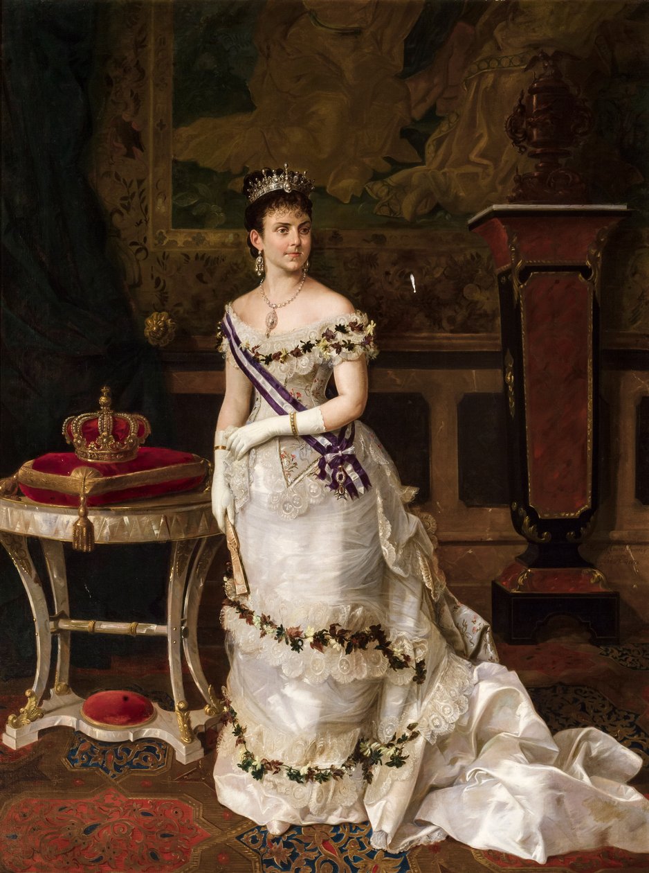 Královna Maria de las Mercedes de Orleans od Manuel Cabral y Aguado Bejarano