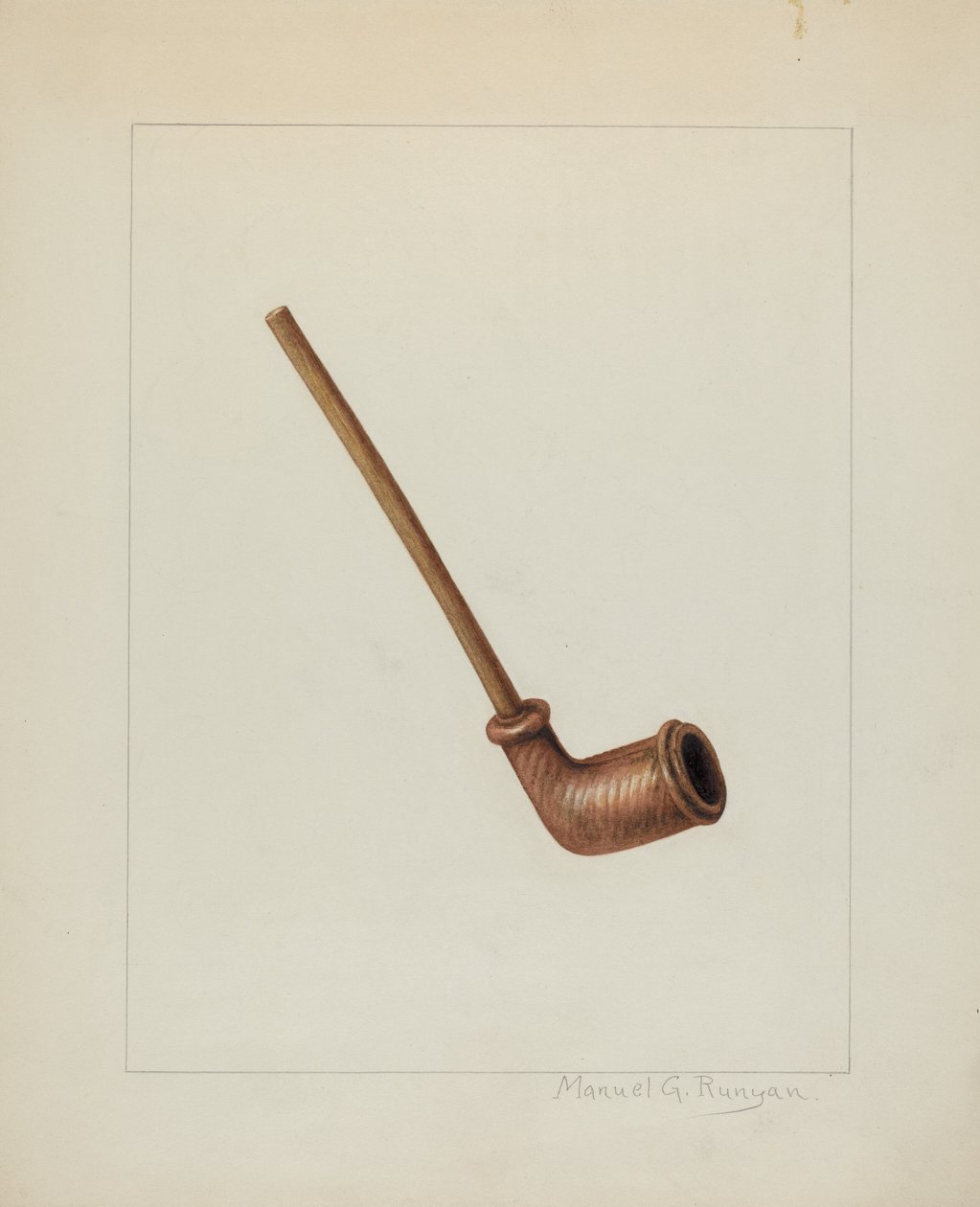 Clay Pipe, c. 1938. od Manuel G. Runyan