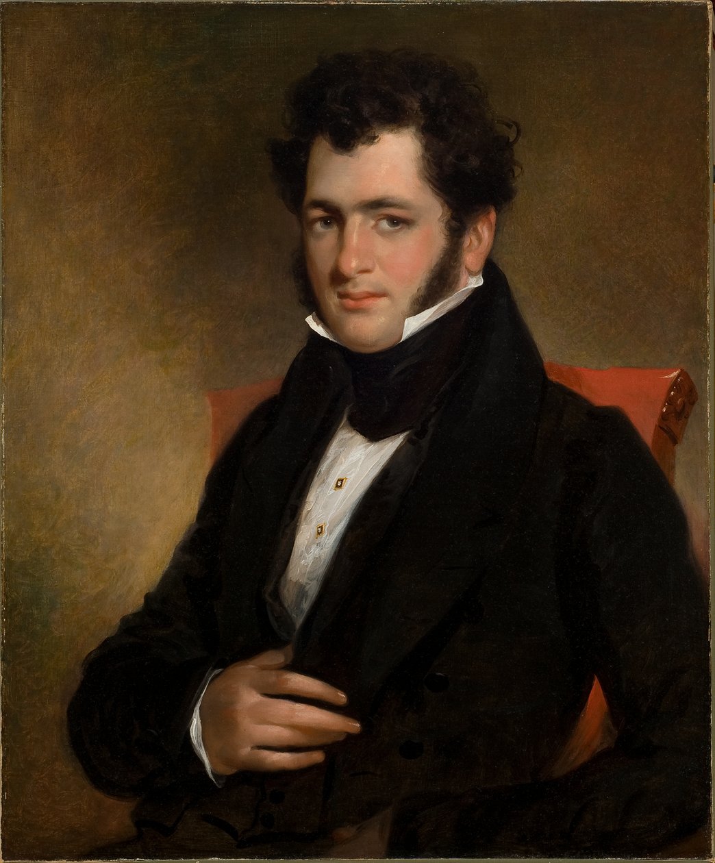 Portrét gentlemana 1840 (olej na plátně) od Manuel Joachim de Franca